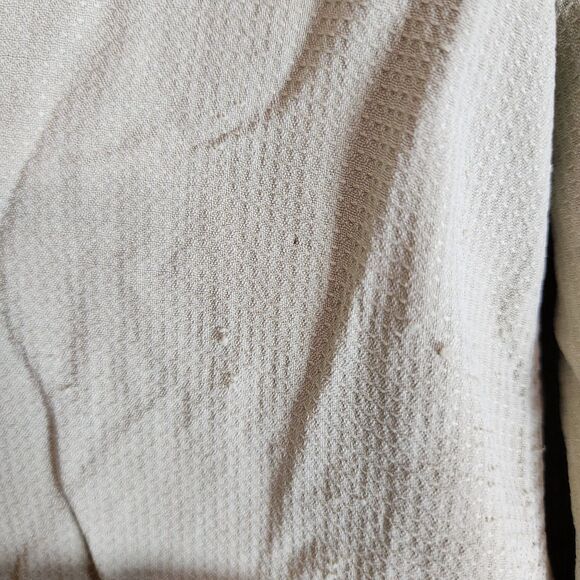 Jos A Bank men's Shirt Silk green Button natural casual Short Sleeve Size L - Picture 5 of 6